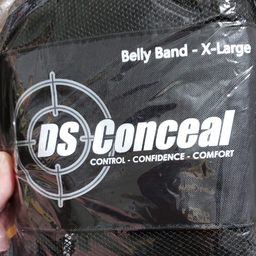Unisex Neoprene DS Conceal Black Belly Band X-Large Concealed Carry